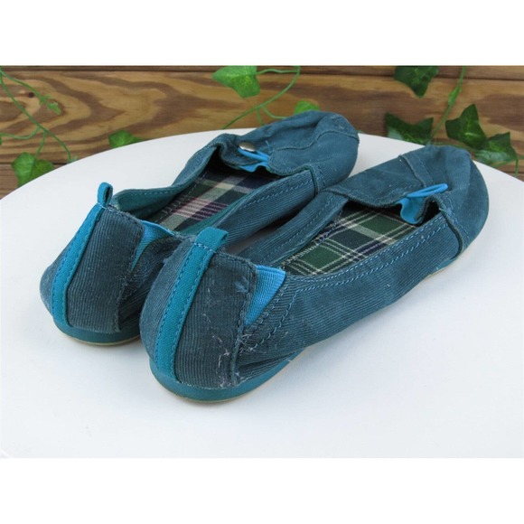 Faded Glory Size 9 Flat Shoes Green Fabric Women‎ M - Picture 6 of 11